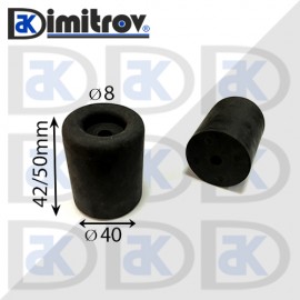 Гумен тампон Ø  8 х Ø 40 х 50 mm